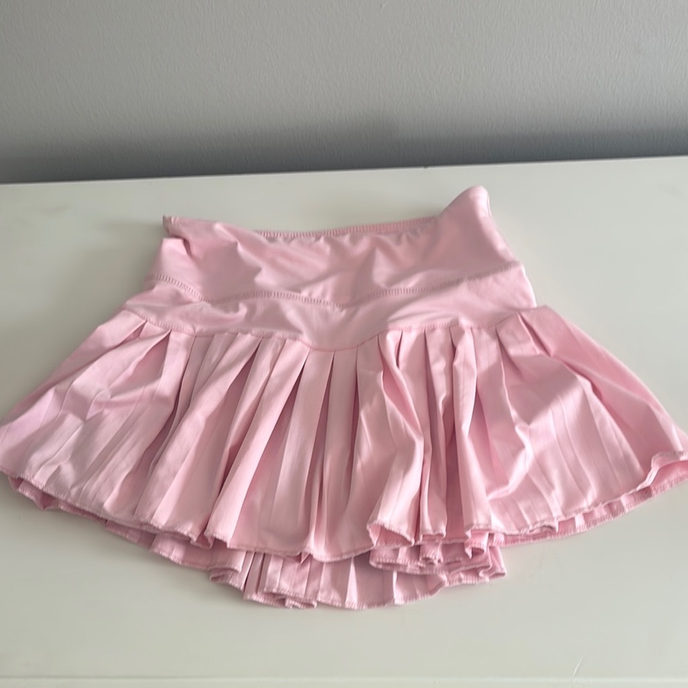 Pink Pleated Skirt